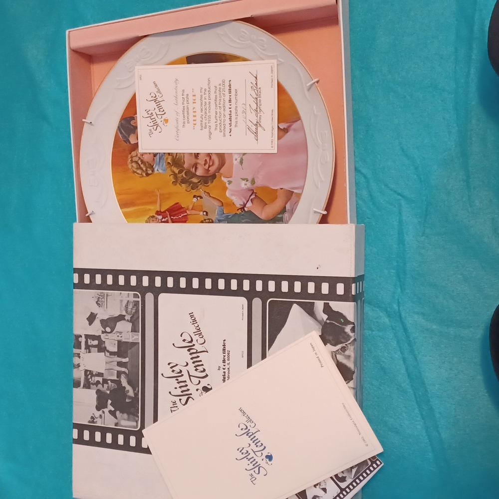 📼 Shirley Temple Collectable plate - Authentic